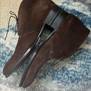 Ralph Lauren Purple Label Rich Brown Suede Derbys